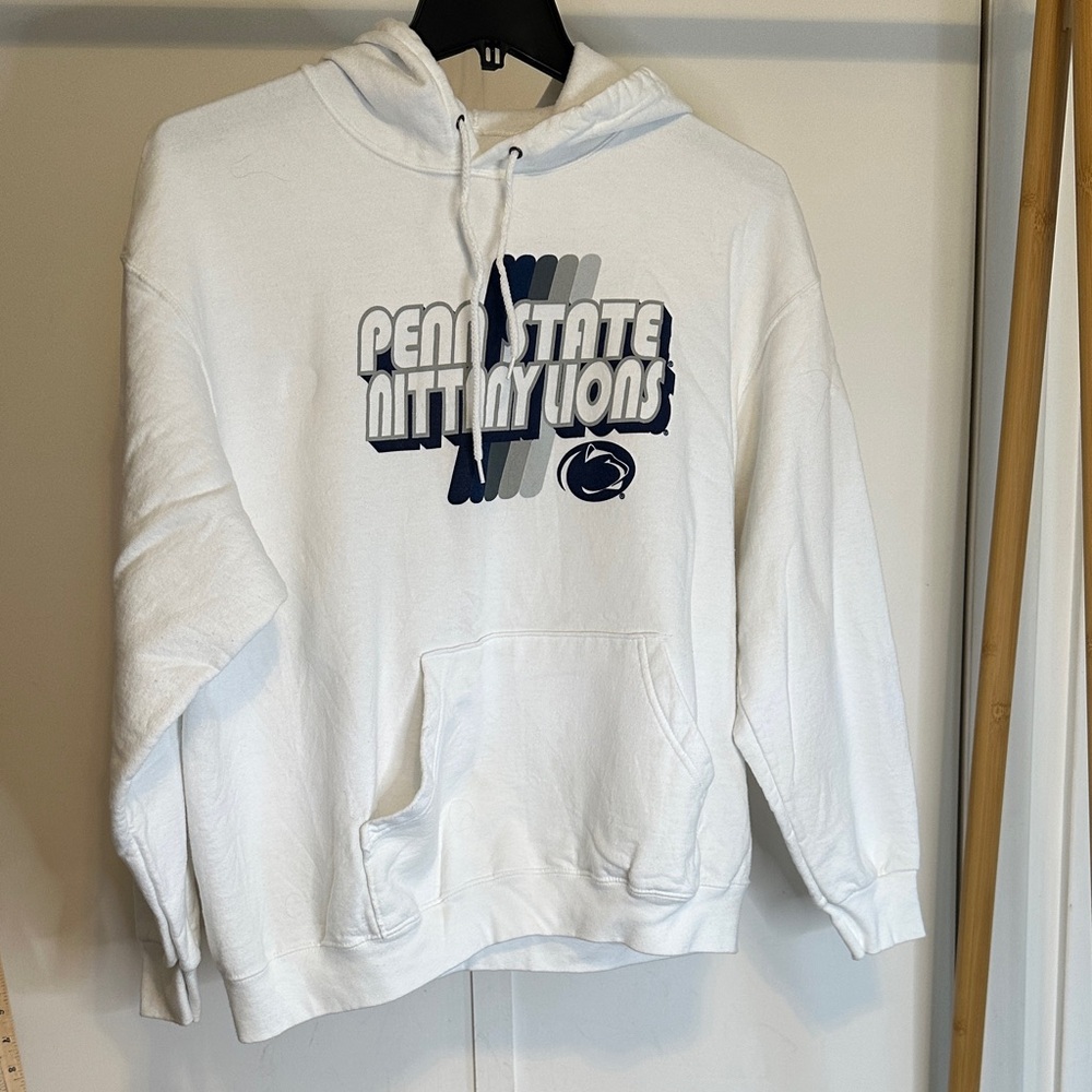 Fruit of the Loom White Penn State Nittany Lions Hoodie